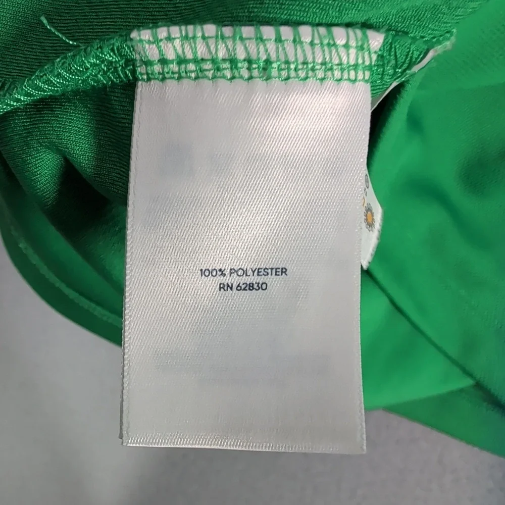 Lands End Polo Shirt Mens‎ L Green American Family Insurance Golf Short Sleeve
